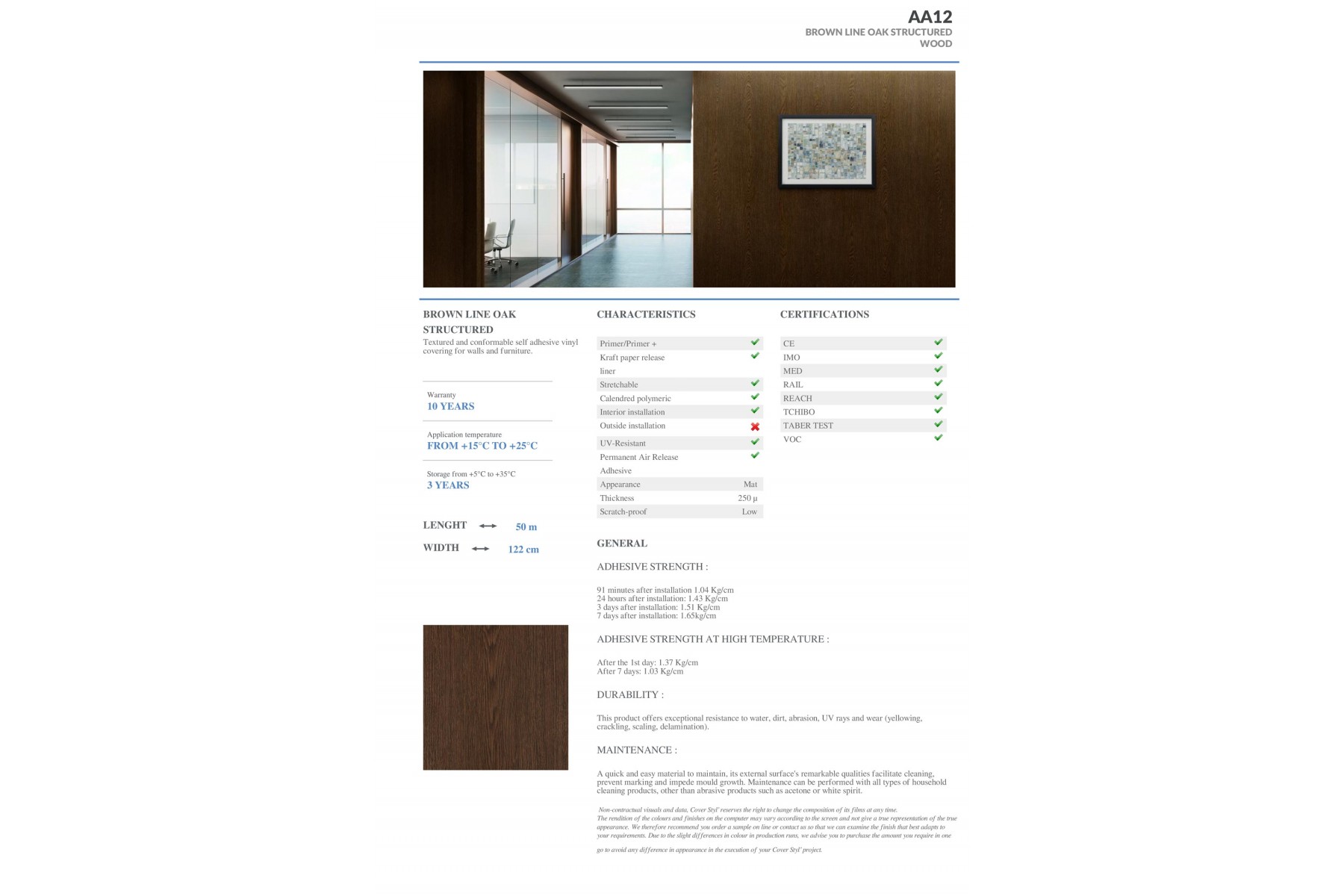 AA12 - BROWN LINE OAK STRUCTURED AA12 - BROWN LINE OAK STRUCTURED