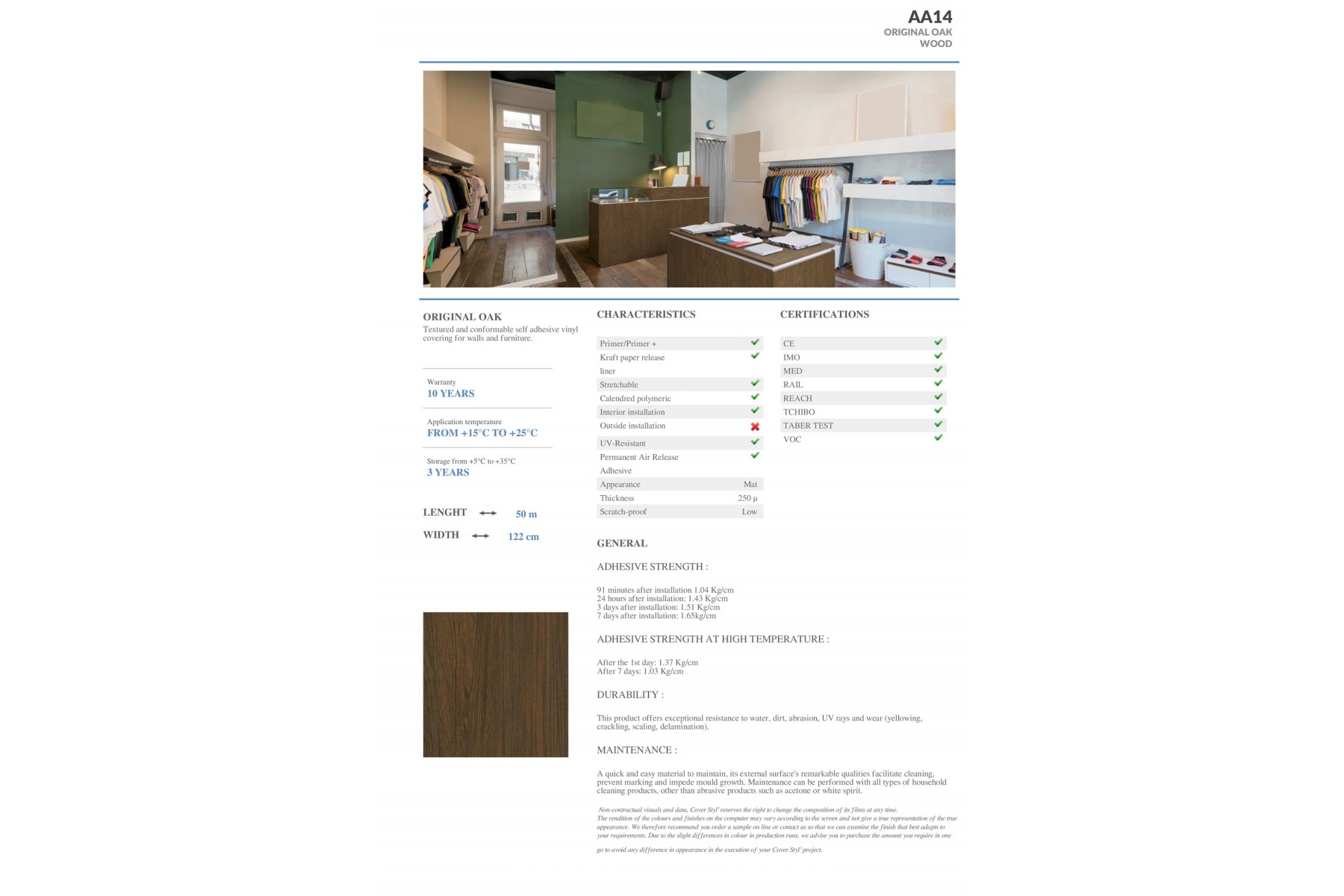 AA14 - ORIGINAL OAK AA14 - ORIGINAL OAK