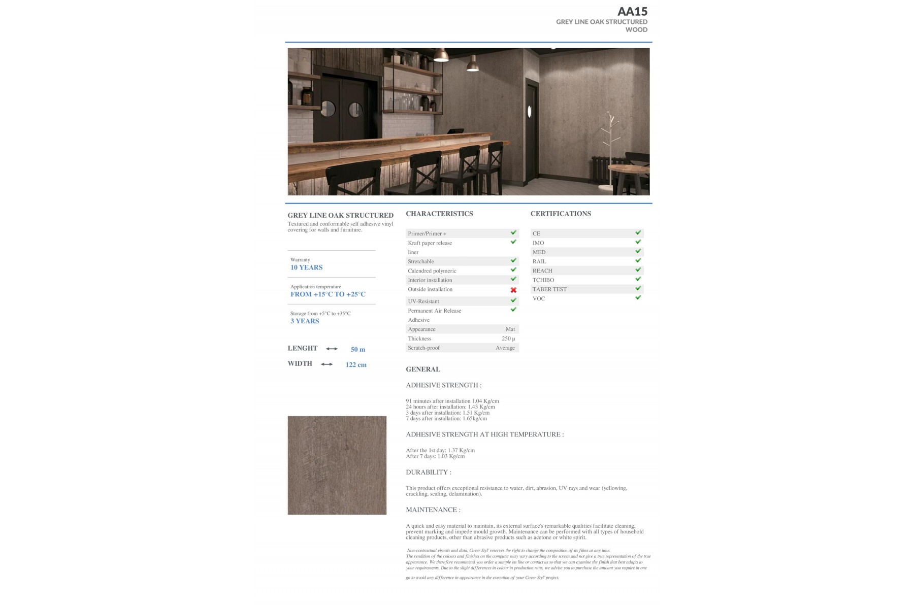 AA15 - GREY LINE OAK STRUCTURED AA15 - GREY LINE OAK STRUCTURED