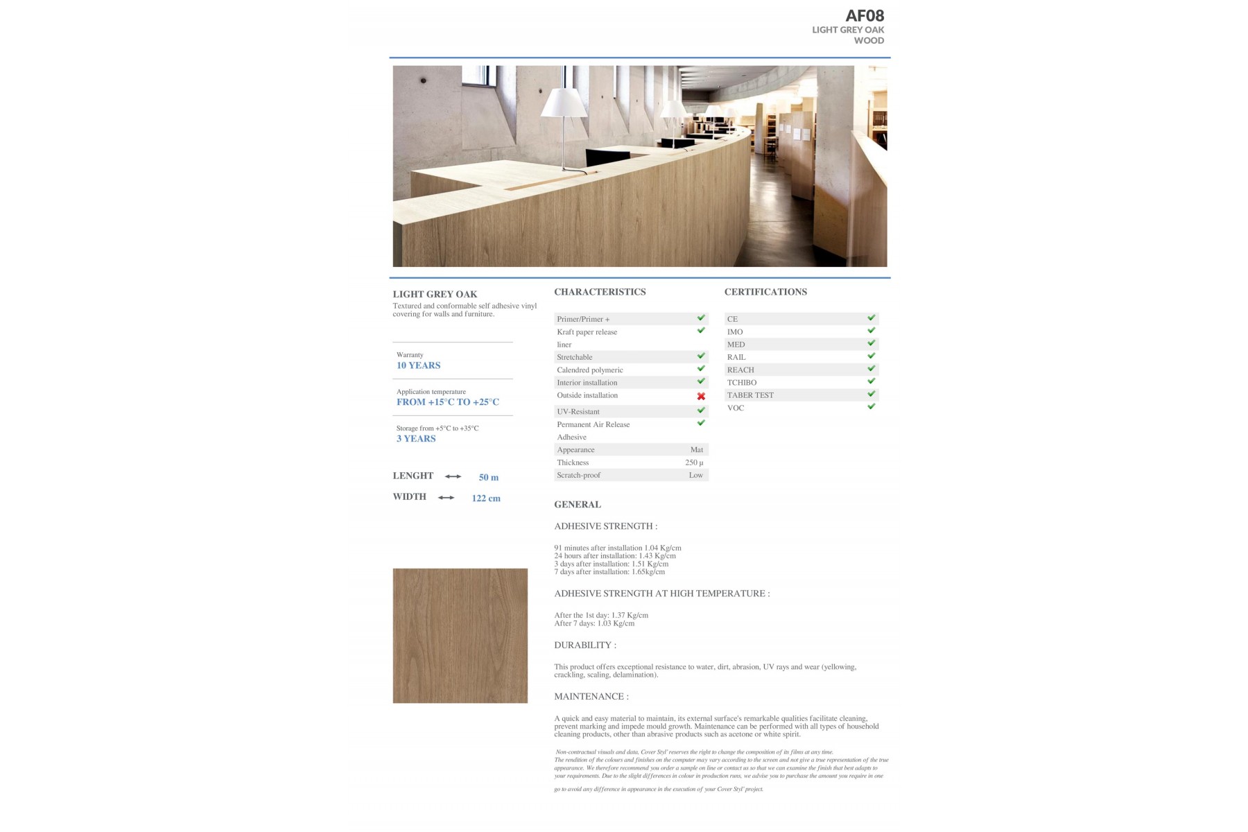 AF08 - LIGHT GREY OAK AF08 - LIGHT GREY OAK