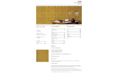 AL15 - DARK GOLD FABRIC AL15 - DARK GOLD FABRIC