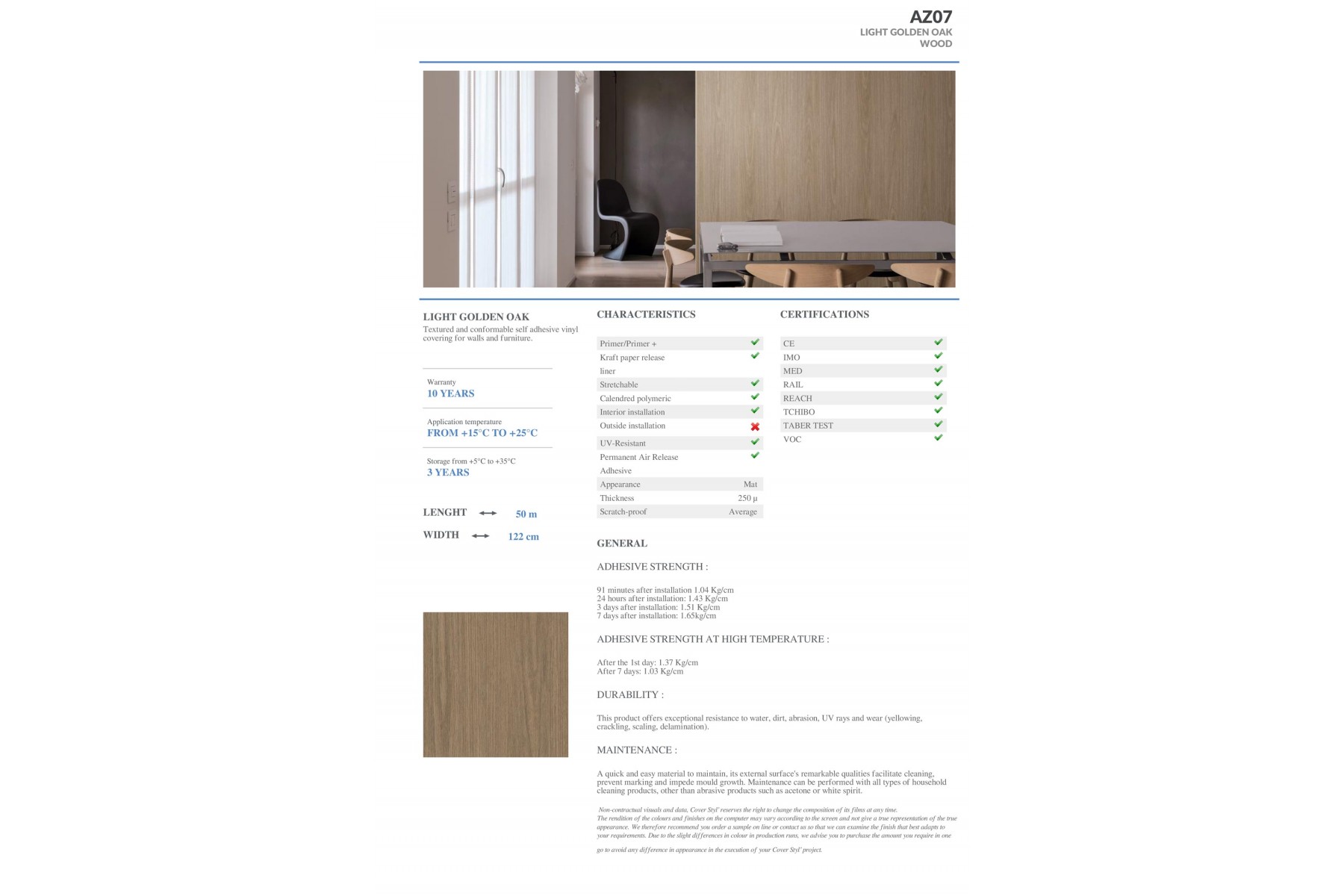 AZ07 - LIGHT GOLDEN OAK AZ07 - LIGHT GOLDEN OAK