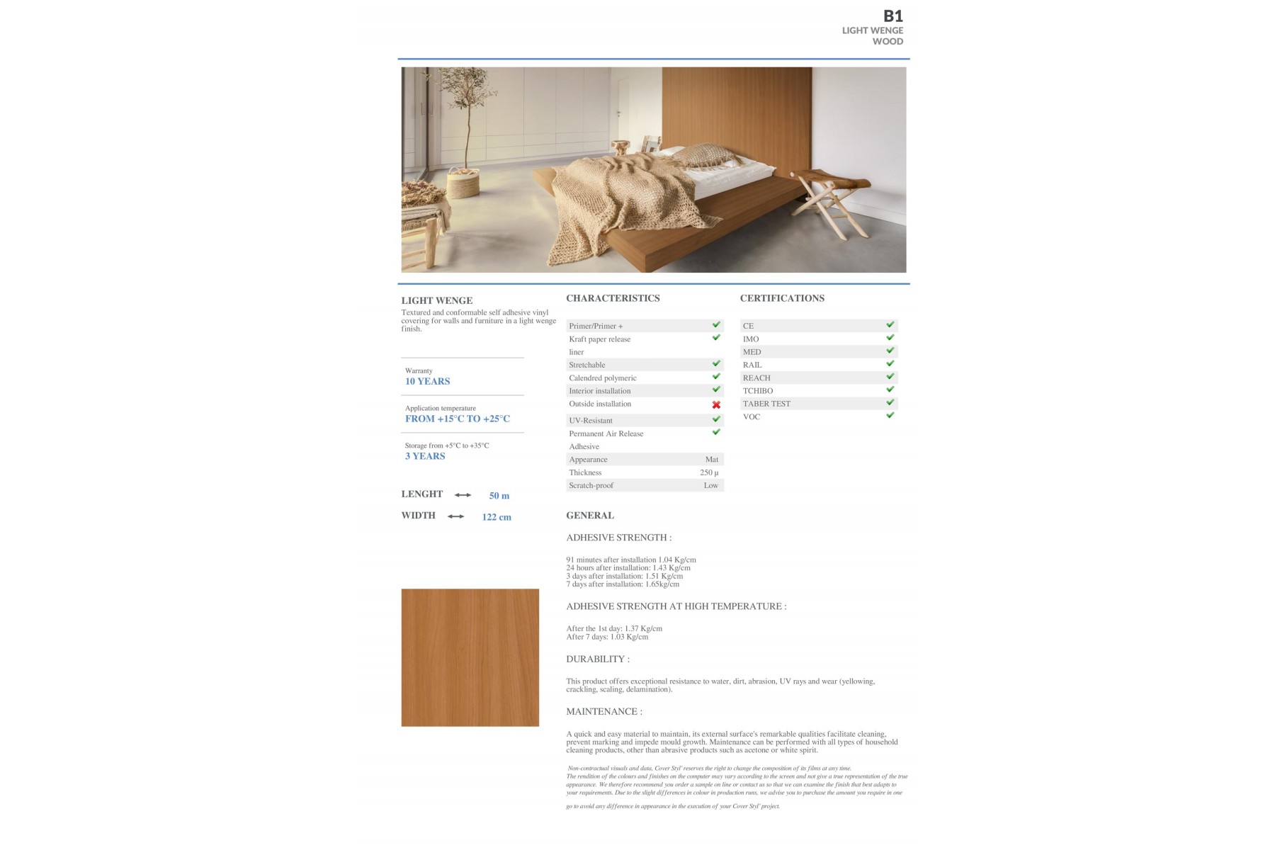 B1 - LIGHT WENGE B1 - LIGHT WENGE