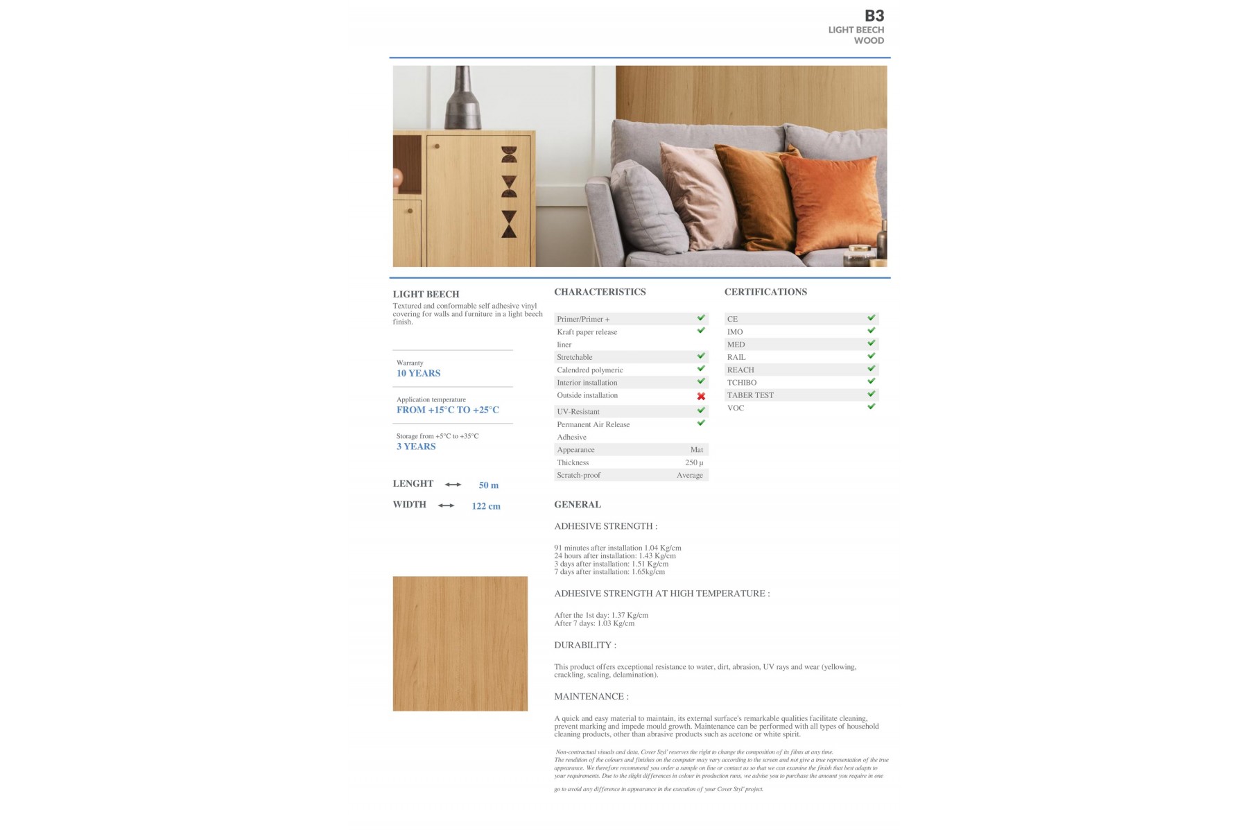 B3 - LIGHT BEECH B3 - LIGHT BEECH