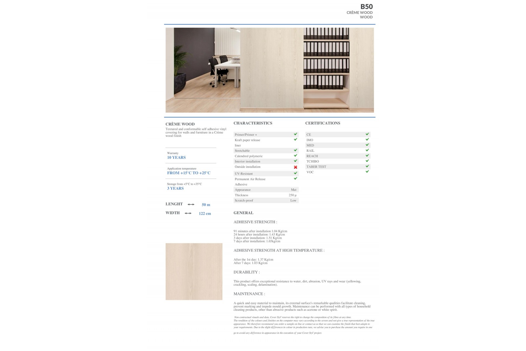 B50 - CRÈME WOOD B50 - CRÈME WOOD