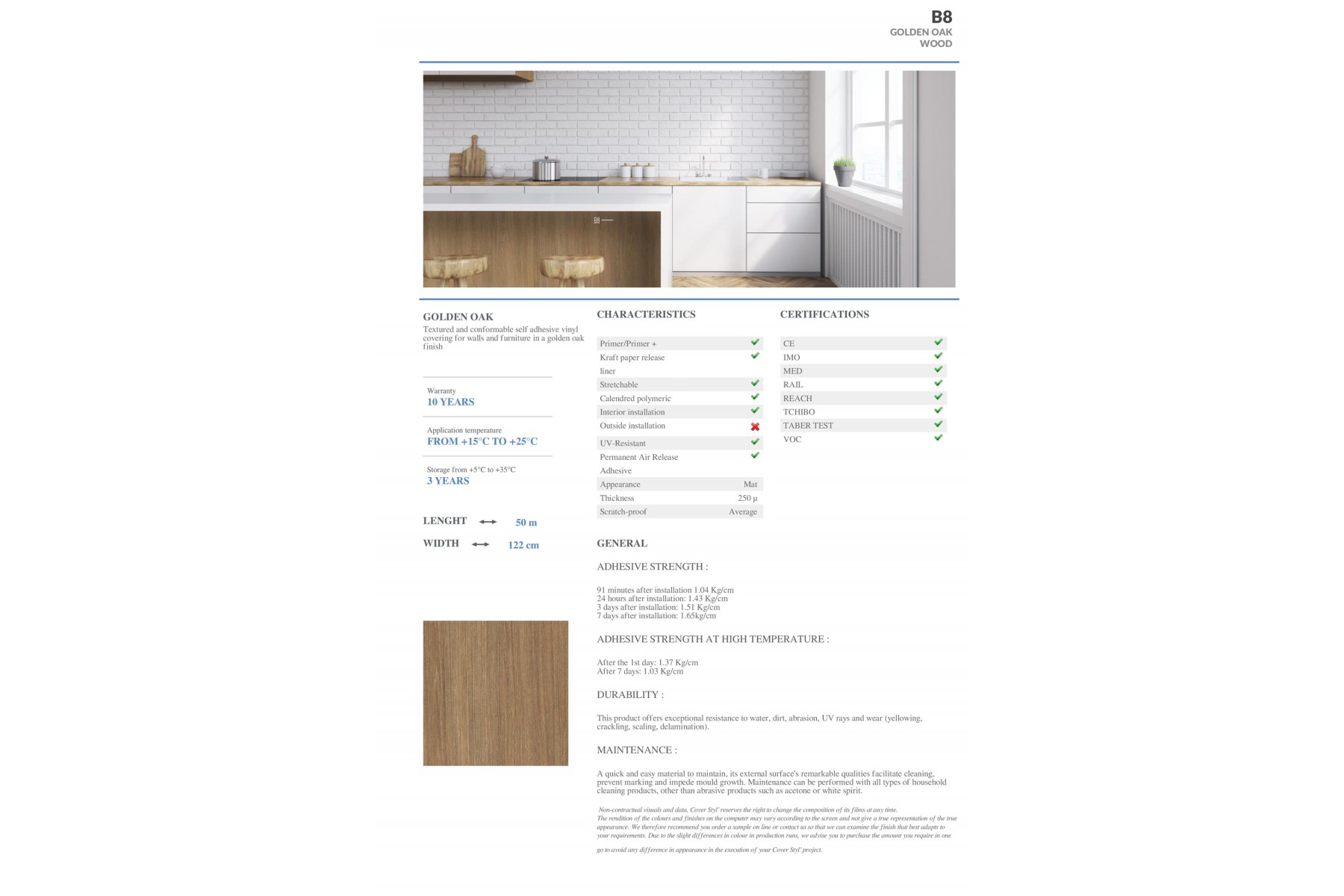 B8 - GOLDEN OAK B8 - GOLDEN OAK