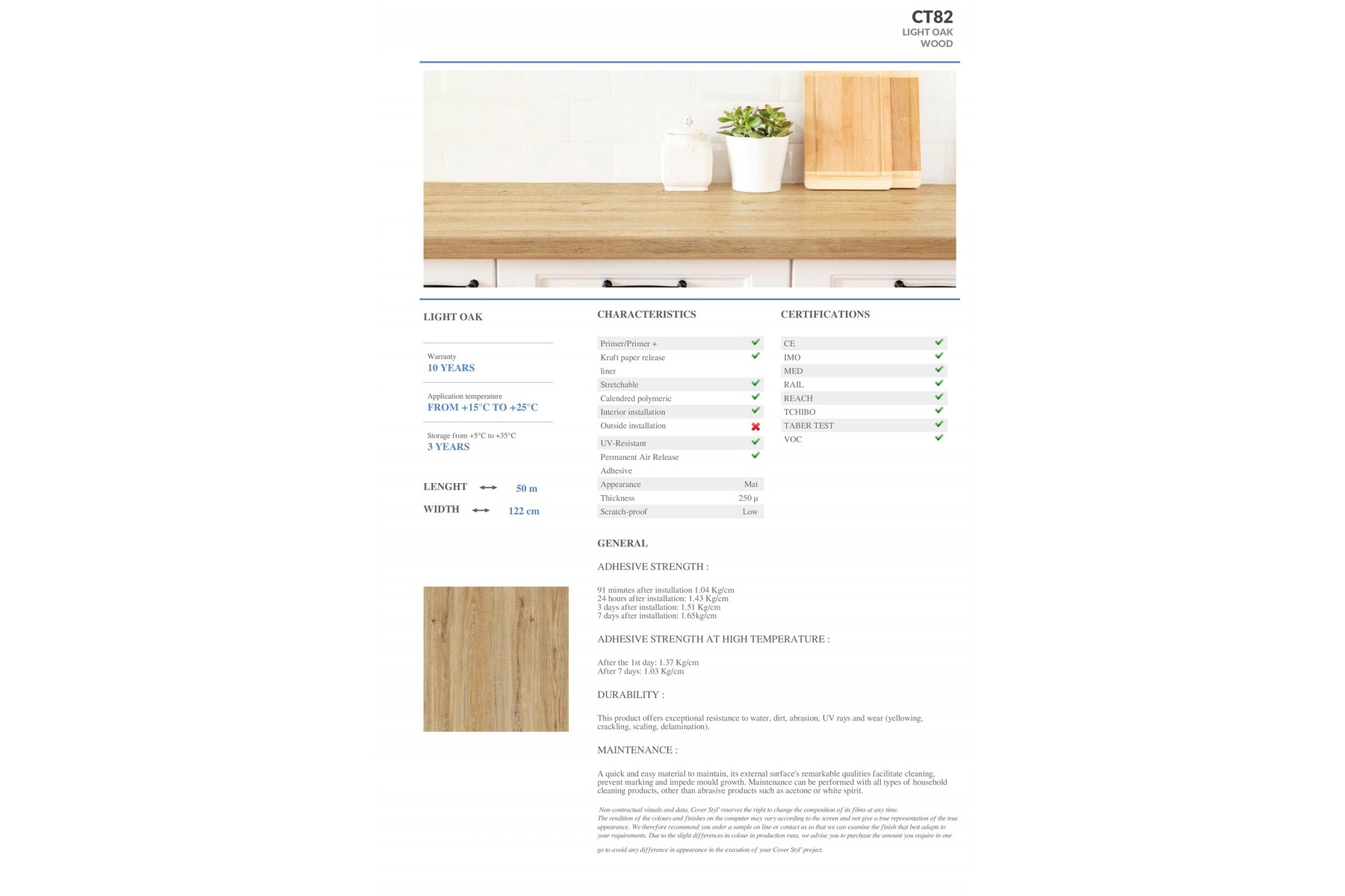 CT82 - LIGHT OAK CT82 - LIGHT OAK