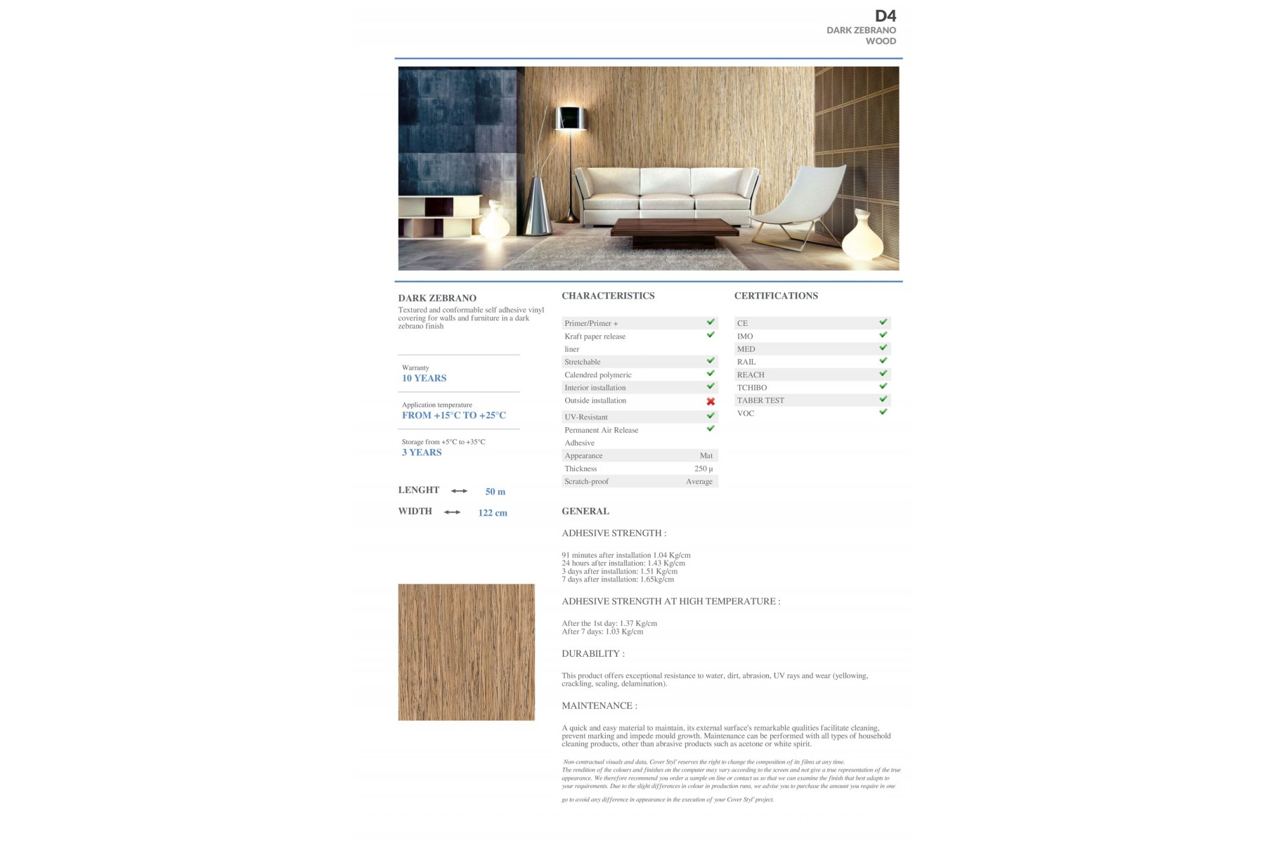 D4 - DARK ZEBRANO D4 - DARK ZEBRANO