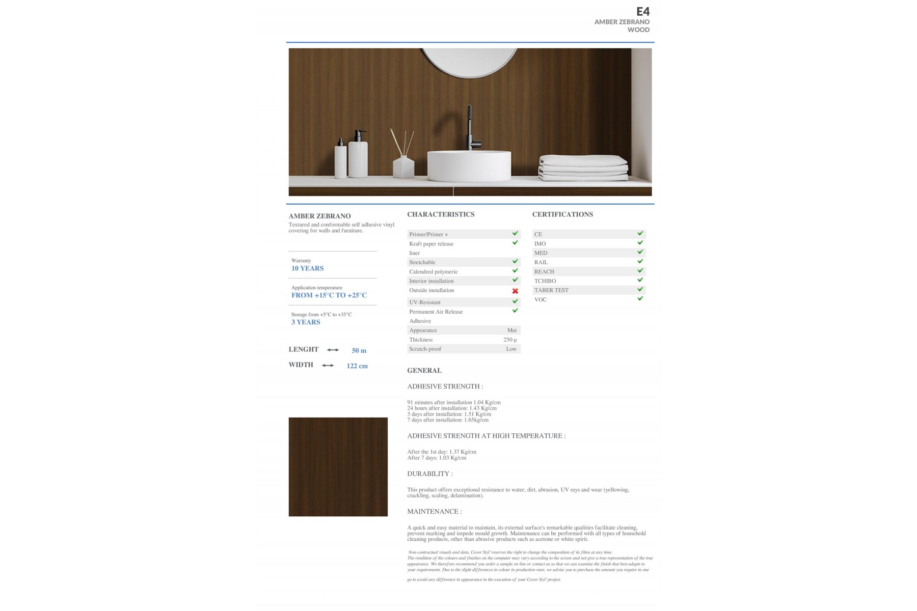 E4 - AMBER ZEBRANO E4 - AMBER ZEBRANO