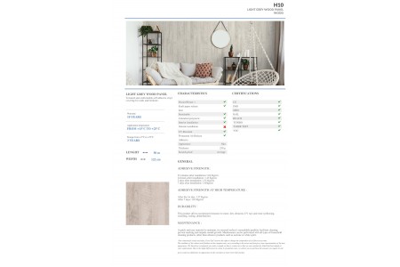 H10 - LIGHT GREY WOOD PANEL