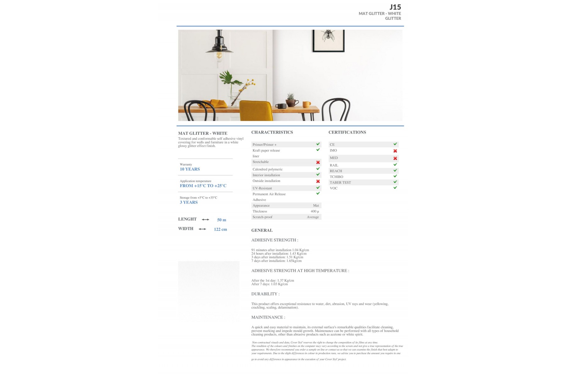 J15 - MAT GLITTER - WHITE J15 - MAT GLITTER - WHITE