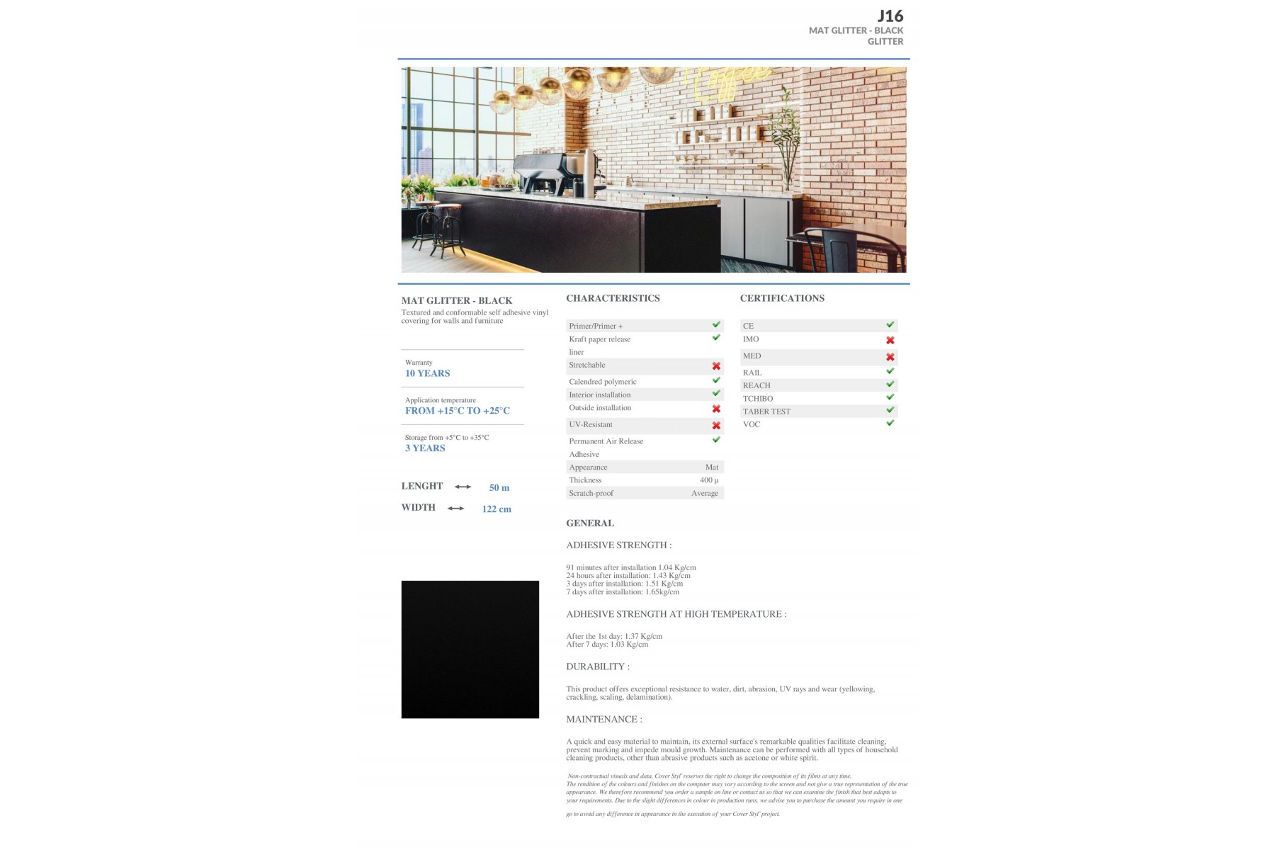 J16 - MAT GLITTER - BLACK J16 - MAT GLITTER - BLACK