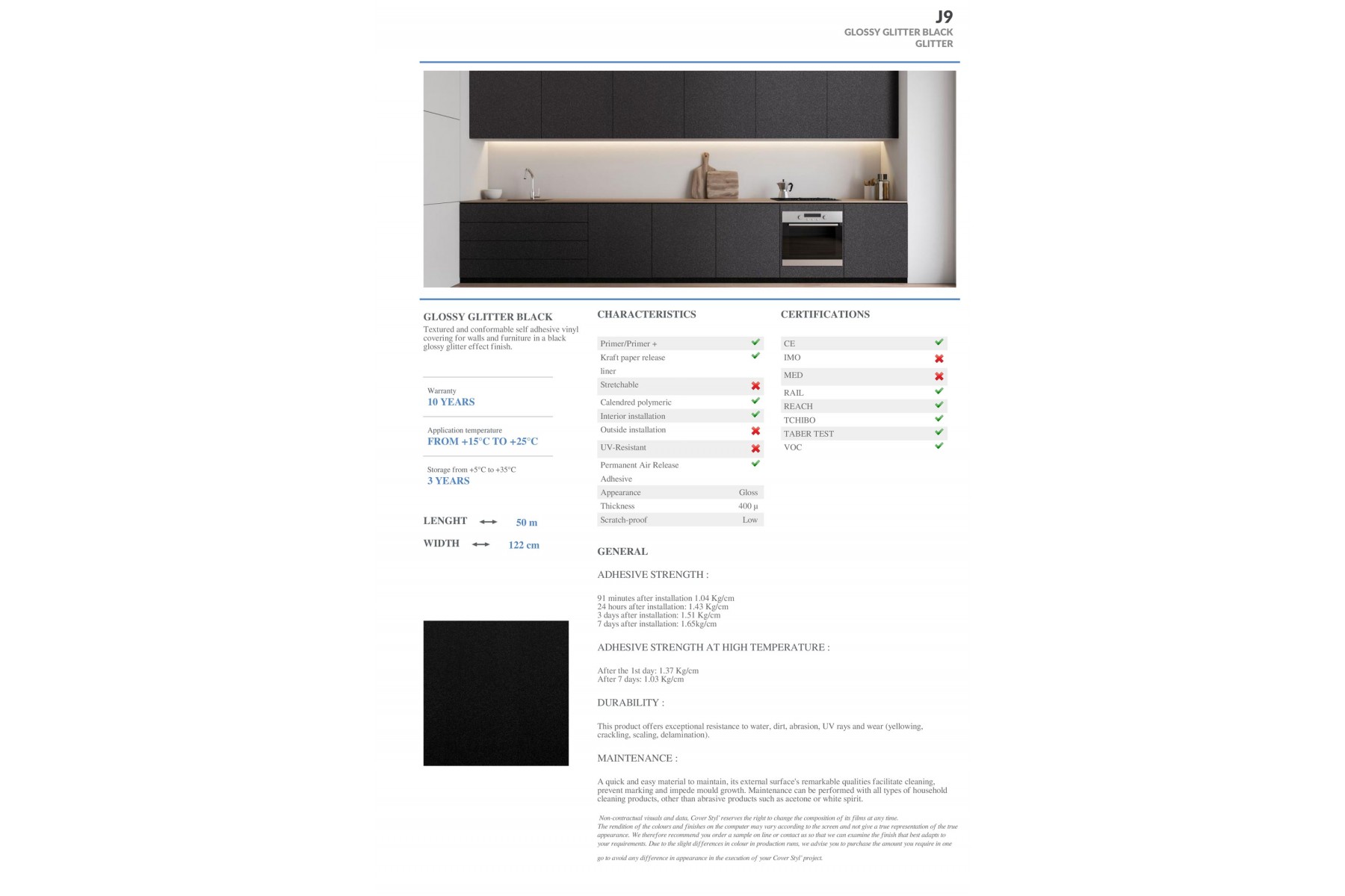 J9 - GLOSSY GLITTER BLACK J9 - GLOSSY GLITTER BLACK