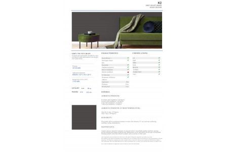 K2 - GREY VELVET GRAIN K2 - GREY VELVET GRAIN