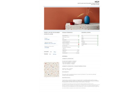 NE29 - WHITE AND MULTICOLORED STONE PLASTER NE29 - WHITE AND MULTICOLORED STONE PLASTER