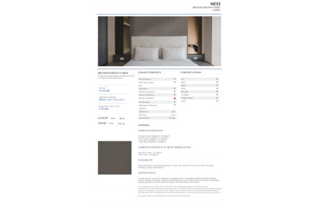 NE33 - BRUSHED BROWN FABRIC NE33 - BRUSHED BROWN FABRIC