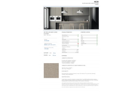 NE38 - SILVER AND GREY LINED PATTERN NE38 - SILVER AND GREY LINED PATTERN