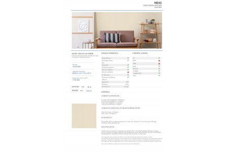 NE43 - LIGHT CREAM LEATHER NE43 - LIGHT CREAM LEATHER