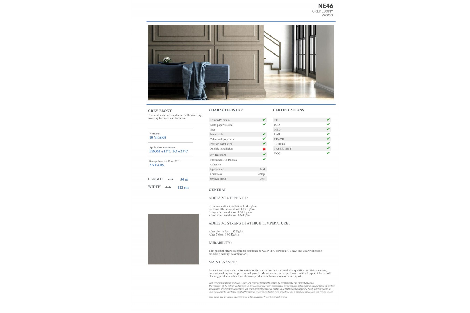 NE46 - GREY EBONY NE46 - GREY EBONY