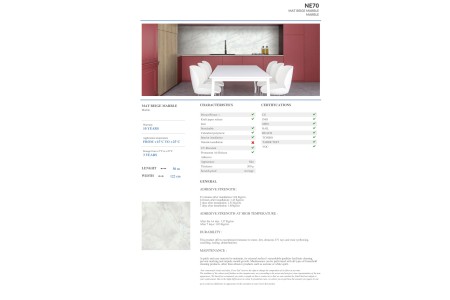 NE70 - MAT BEIGE MARBLE NE70 - MAT BEIGE MARBLE