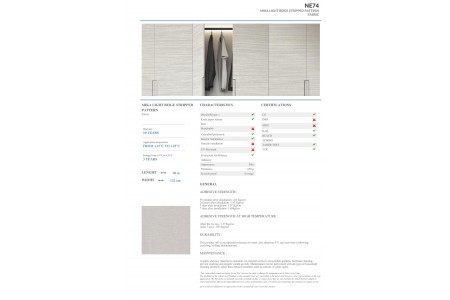 NE74 - MIKA LIGHT BEIGE STRIPPED PATTERN NE74 - MIKA LIGHT BEIGE STRIPPED PATTERN