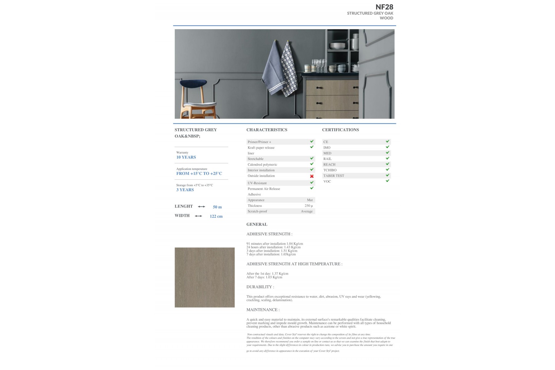 NF28 - STRUCTURED GREY OAK NF28 - STRUCTURED GREY OAK