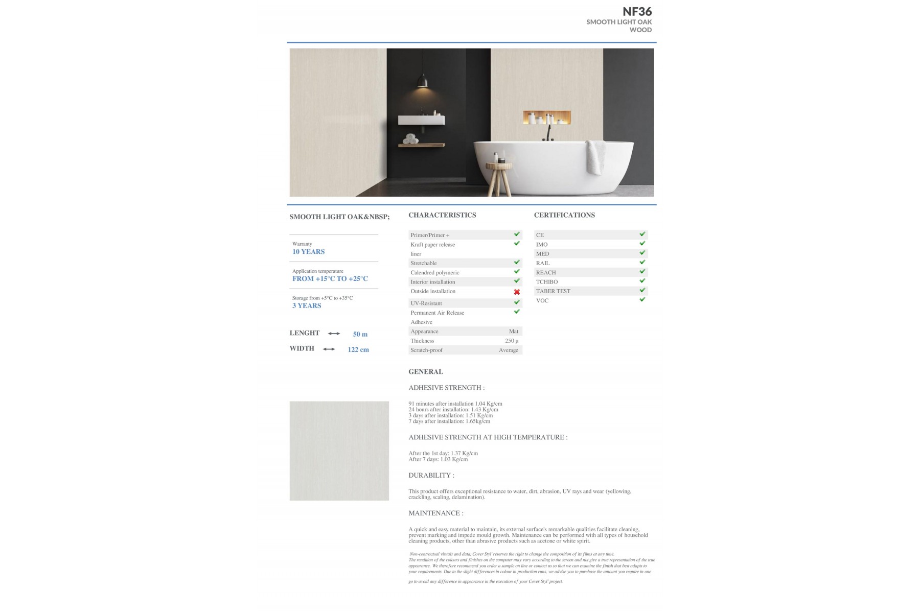 NF36 - SMOOTH LIGHT OAK NF36 - SMOOTH LIGHT OAK