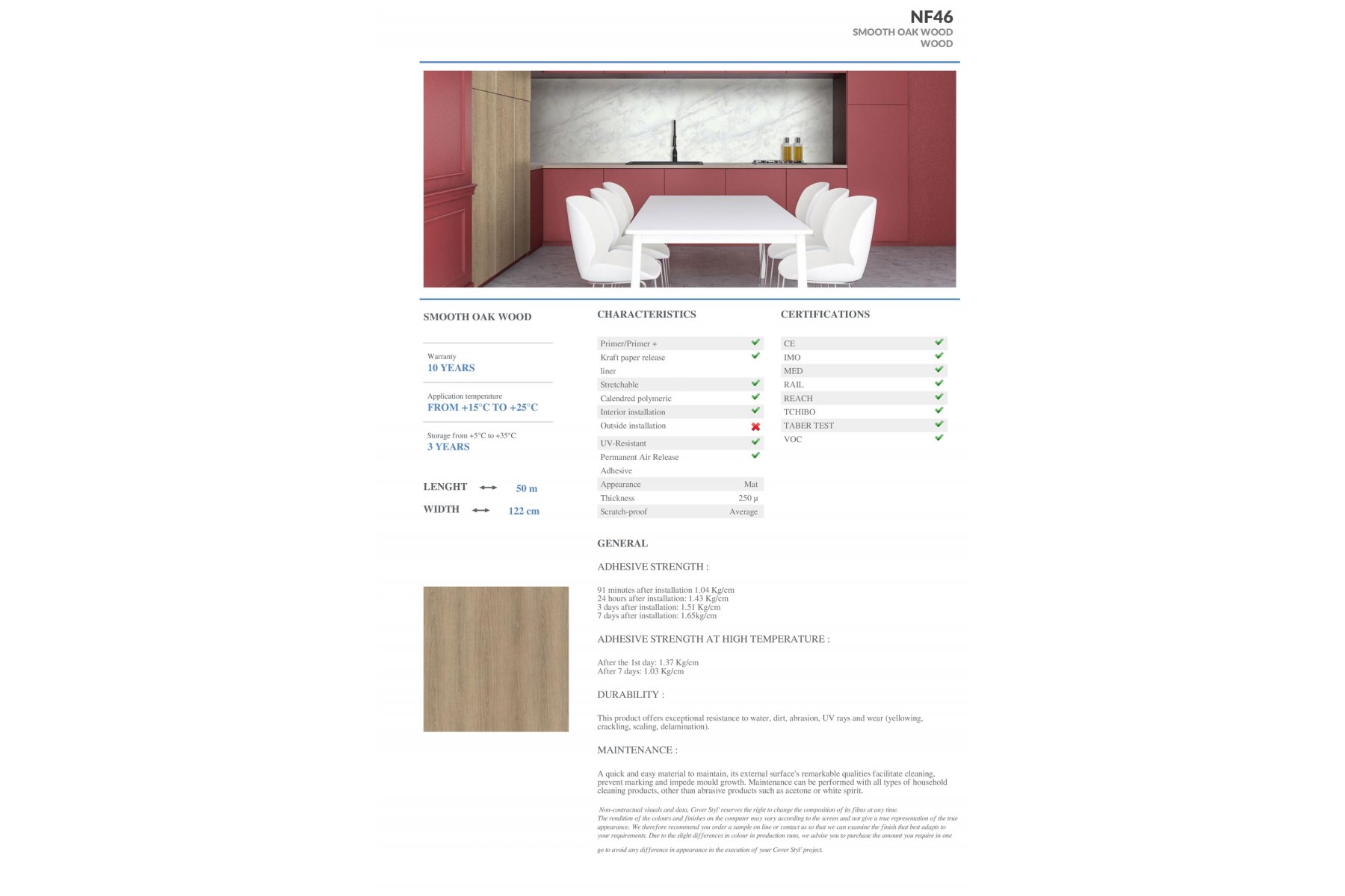 NF46 - SMOOTH OAK WOOD NF46 - SMOOTH OAK WOOD