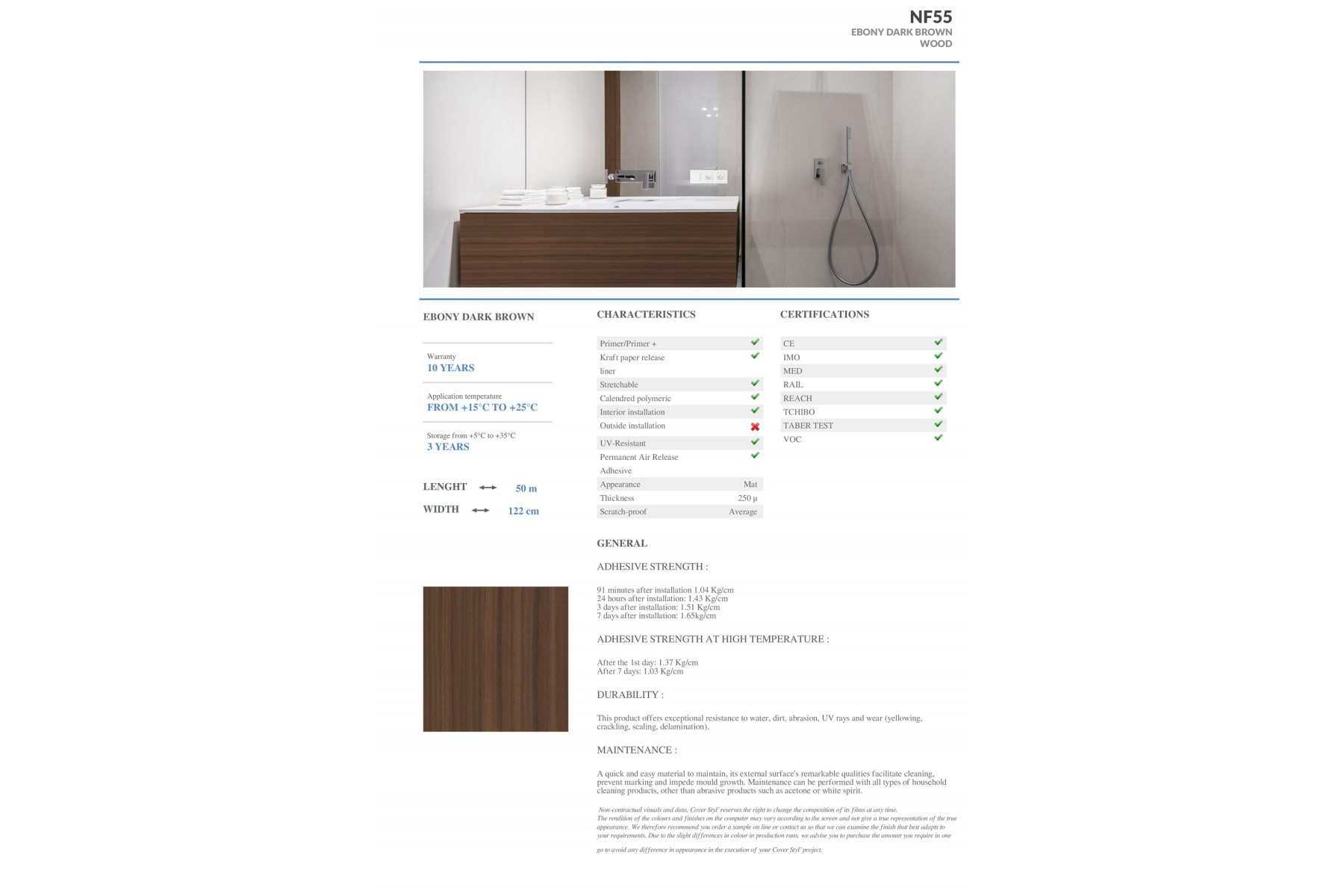 NF55 - EBONY DARK BROWN NF55 - EBONY DARK BROWN