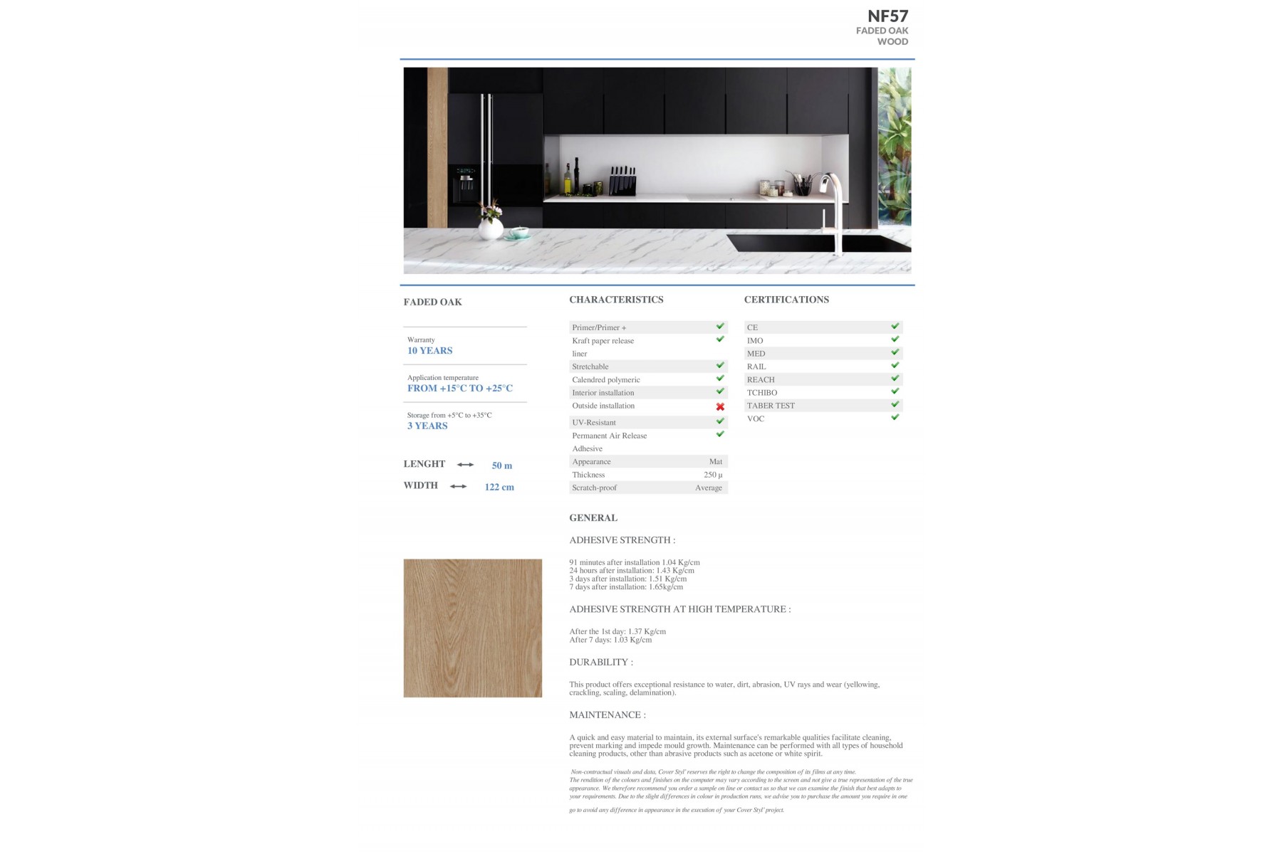 NF57 - FADED OAK NF57 - FADED OAK