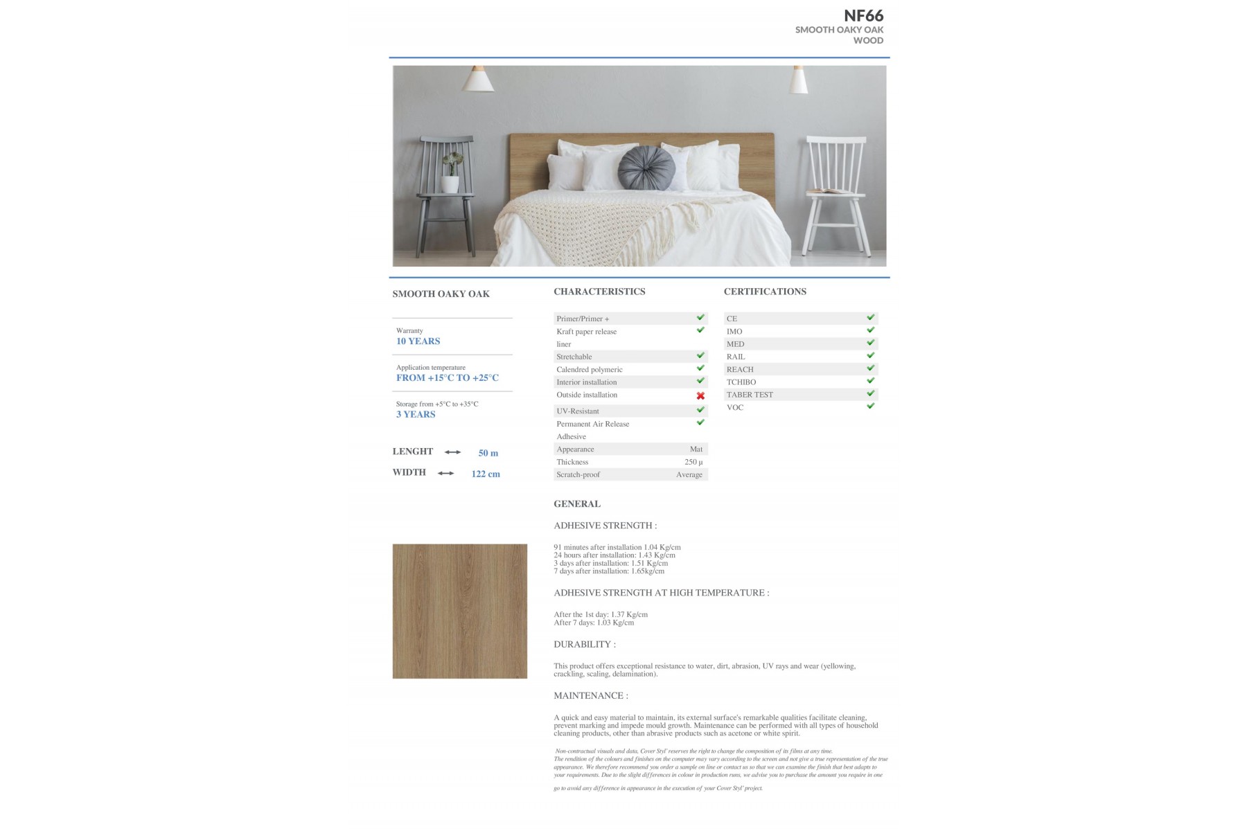 NF66 - SMOOTH OAKY OAK NF66 - SMOOTH OAKY OAK