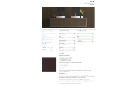 NG28 - BROWN METAL WOOD NG28 - BROWN METAL WOOD